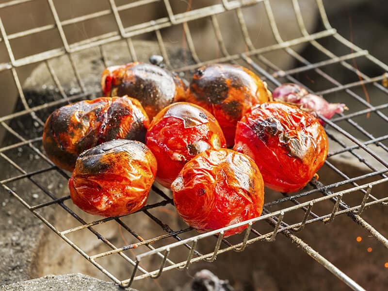 Grilled Tomatoes Onions