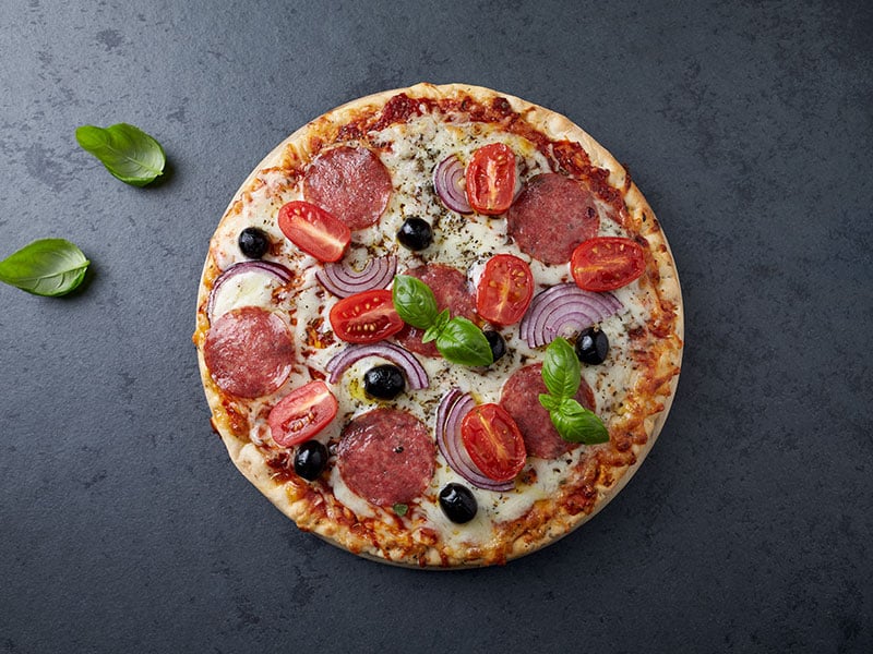 Pizza Mixed with Oregano