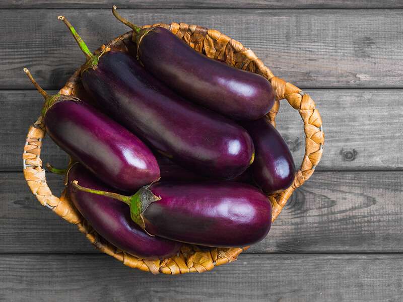 Raw Purple Eggplant